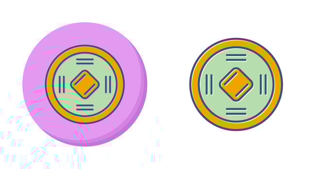 Lucky Coin Vector Icon