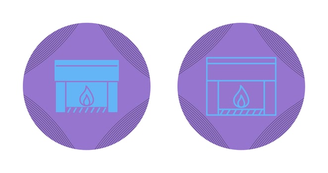 Fireplace Vector Icon