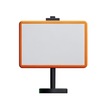 board White Blank AI Generative png