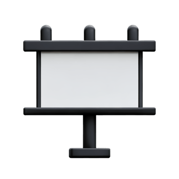 board White Blank AI Generative png