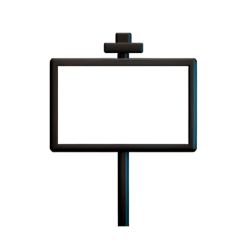 board White Blank AI Generative png