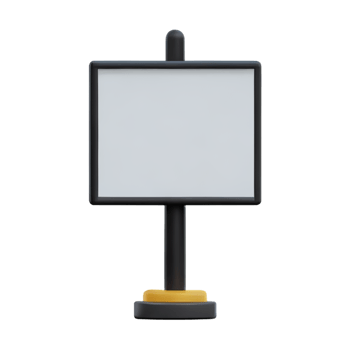 board White Blank AI Generative png