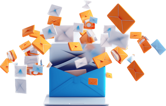 Email marketing png with AI generated.