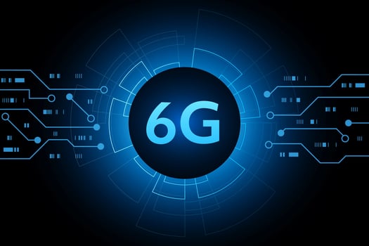 concept of technology 6G mobile network , New generation telecommunication , high-speed mobile Internet, vector