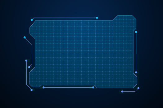 Sci fi futuristic user interface, HUD template frame design, Technology abstract background vector