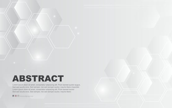 Abstract white background of digital surface Hexagon,Honeycomb modern pattern concept, Creative light and shadow style.Geometric mesh minimal clean gradient color for wallpaper.3D.vector illustration vector
