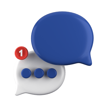 3d rendering of speech bubble icons, 3D Chat icon set. Set of 3d speak bubble. Chatting box, message box. Chat icon set. Balloon 3d style. png