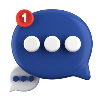 3d rendering of speech bubble icons, 3D Chat icon set. Set of 3d speak bubble. Chatting box, message box. Chat icon set. Balloon 3d style. png