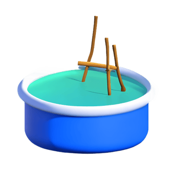lake 3d rendering icon illustration png