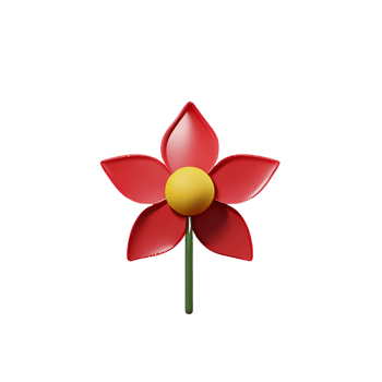 lotus flower 3d rendering icon illustration png