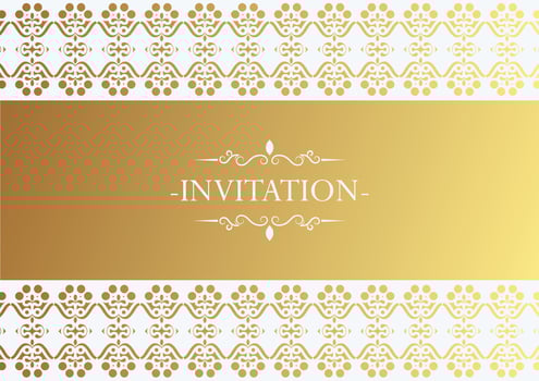 luxury invitation background style ornamental pattern vector
