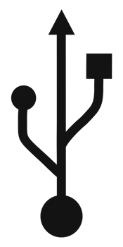 usb cable with an arrow pointing up and down png