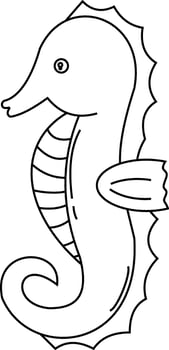 Outline sea animals clipart. aquatic animals clipart vector