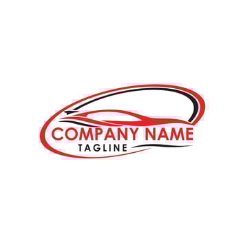 car racing logo design vector