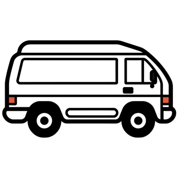 van cartoon ai generative png