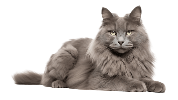AI generated Napoleon Cat isolated on png background