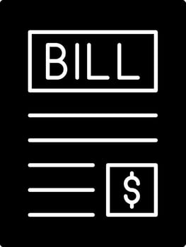 Bill Vector Icon Design