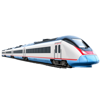 High speed train Ai Generative png