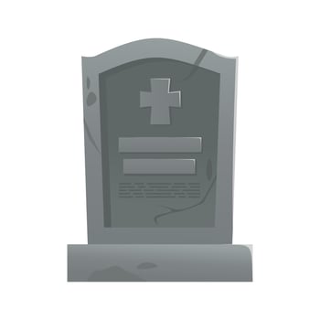 Cemetery graves and gravestones vector set of isolated cartoon graveyard tombstones and cemetery headstones. Grave crosses and tomb stone monuments with RIP or rest in peace memorial signs