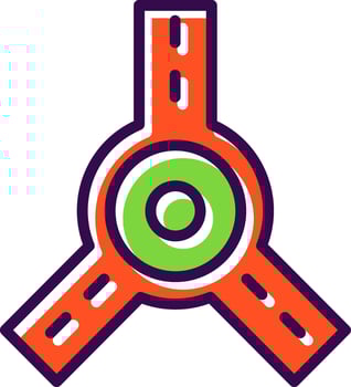 Roundabout Vector Icon Design