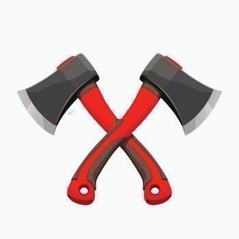 crossed modern axes vector