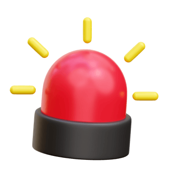 Ambulance siren 3d Icon Illustration png