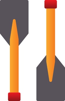 Oars Vector Icon Design