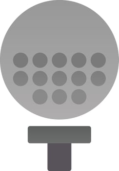 Golfball Vector Icon Design