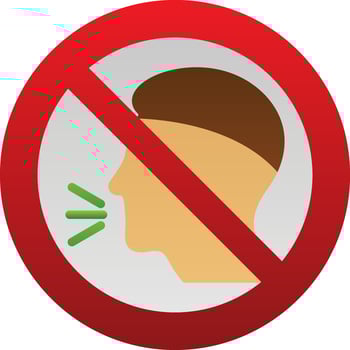 No Talking Vector Icon Design