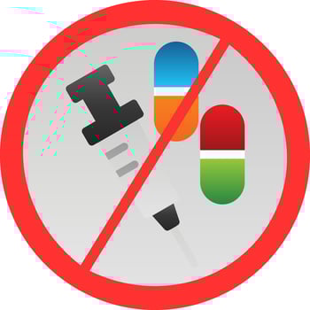No Drugs Vector Icon Design