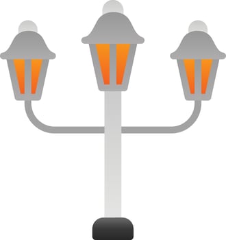 Streert Lamp Vector Icon Design