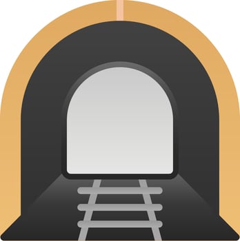 Tunnel Vector Icon Design