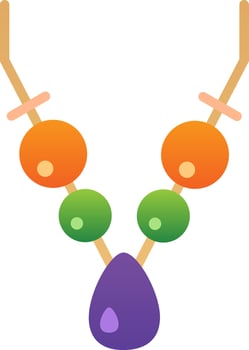 Necklace Vector Icon Design