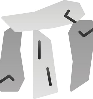 Dolmen Vector Icon Design