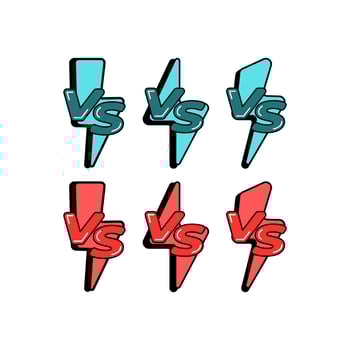 VS Battle Comic Free Vector