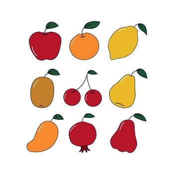 Retro Fruit Free Vector Element