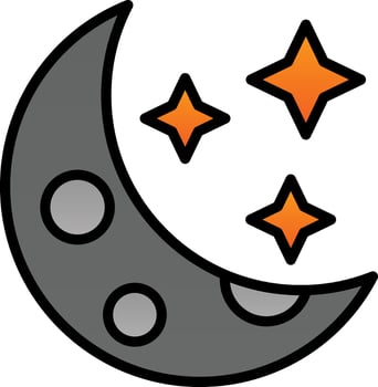 Moon Vector Icon Design
