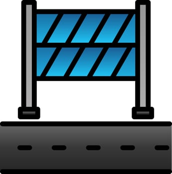 Road Block Vector Icon Design