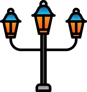 Streert Lamp Vector Icon Design