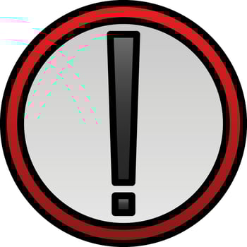 Exclamation Mark Vector Icon Design