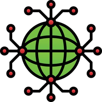 Global connection Vector Icon Design