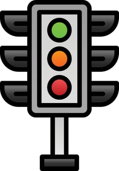 Traffic light Vector Icon Design