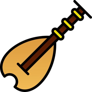 Biwa Vector Icon Design