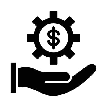 Money Management Vector Glyph Icon For Personal And Commercial Use.