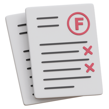 Exam Result 3d icon Illustration png
