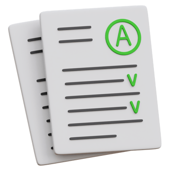 Exam Result 3d icon Illustration png