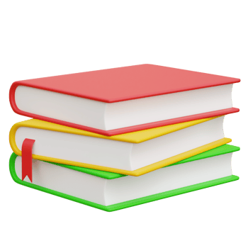 Book Stack 3d icon Illustration png