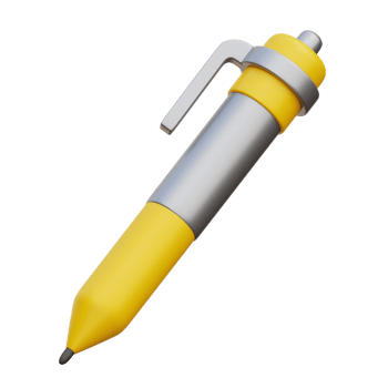 Ballpoint 3d icon Illustration png