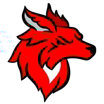 Head Wolf Logo vector