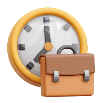 Working Hours 3d Icon Illustrations png